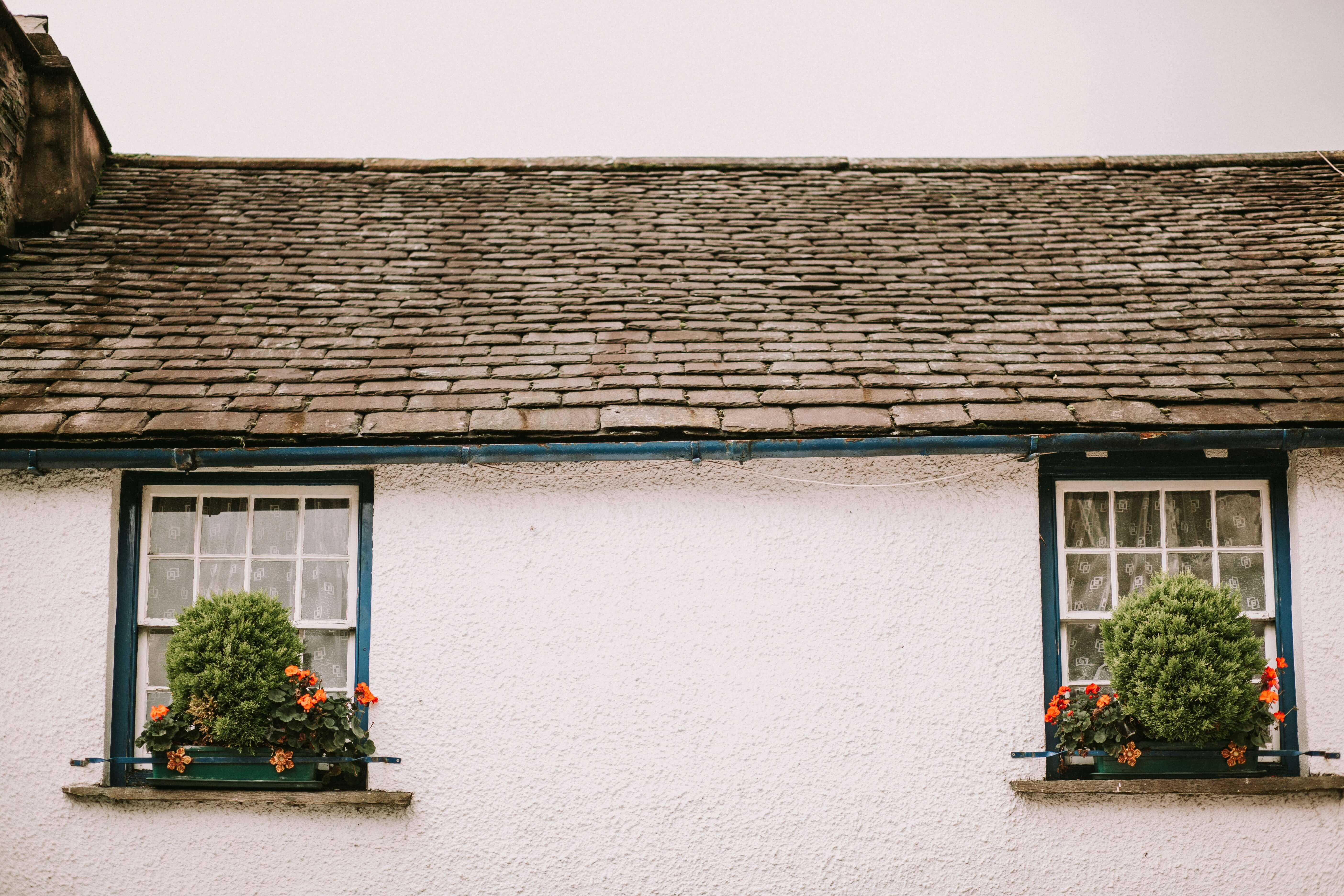 Home with slate roof